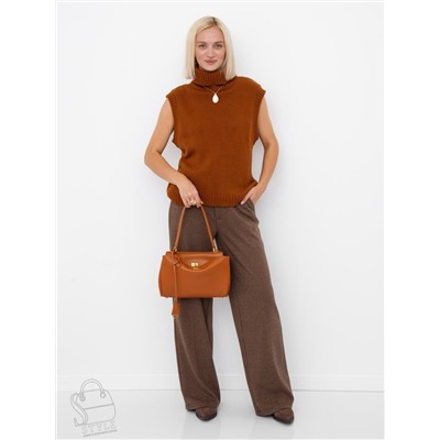 Сумка женская кожаная 1001MJ brown Polina&Eiterou  в Новосибирске
