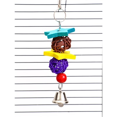 Игрушка для птиц «Лоза-звезда», 16 см, цвет МИКС