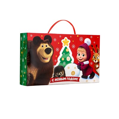 Сладкий новогодний подарок «Маша и Медведь», детский, 750 г