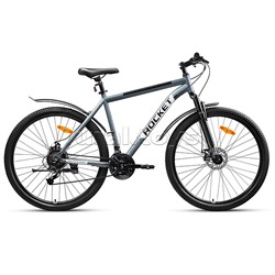 Велосипед 29" Rocket Crater 29, цвет серый/белый, размер 21"