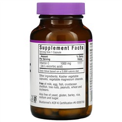 Bluebonnet Nutrition, Vitamin C, 1,000 mg, 90 Vegetable Capsules