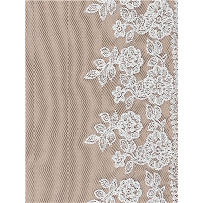 Кружево на сетке, 150 мм, 9±0.5 м, белое