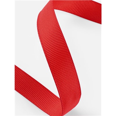 Лента репсовая, 15 мм, 23±1 м, красная №26