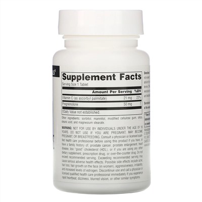 Source Naturals, прегненолон, 50 мг, 120 таблеток