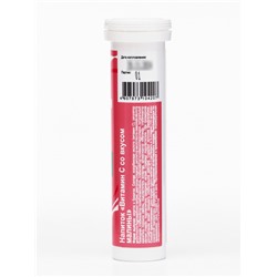 Напиток Витамин С со вкусом малины Vitamuno, 10 шипучих таблеток