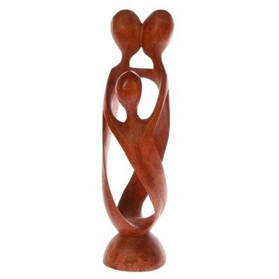 Фигурка «Семья», 30×8×8 см, дерево, коричневая