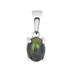 Подвеска, опал нат. черный, SL-RIC78