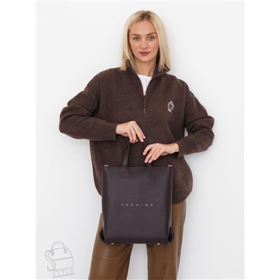 Сумка женская кожаная 1001L coffee Plina&Eiterou