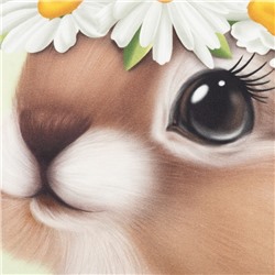 Полотенце «Этель. Зайчик с ромашками», 40×70 см, 100% хлопок, саржа 190 г/м²