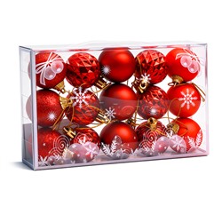 Набор новогодних украшений "Сказочный праздник" (15 шт х 4см)