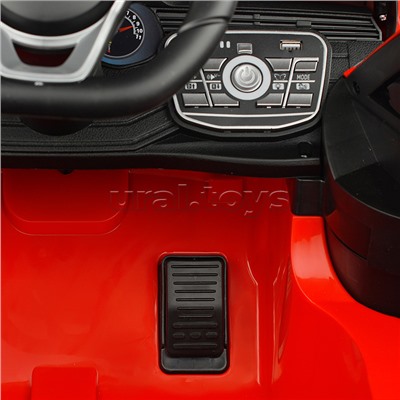 Электромобиль "Супер вояж" на аккумуляторе, с р/у управлением, в коробке (красный)