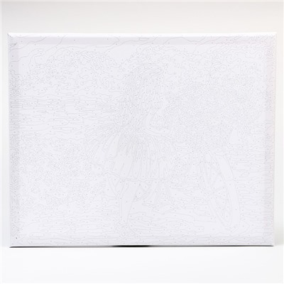 Картина по номерам на холсте с подрамником «Девочка с велосипедом», 40×50 см