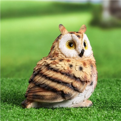 Садовая фигура из полистоуна «Филин», 14×13×11 см