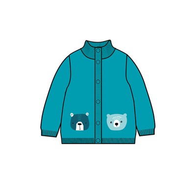 Кардиган детский трикотажный для мальчиков