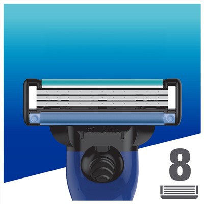 Кассеты для бритвы Dʤɪˈlett МАК-3 Start/Sport (8 шт.) (Оригинал)