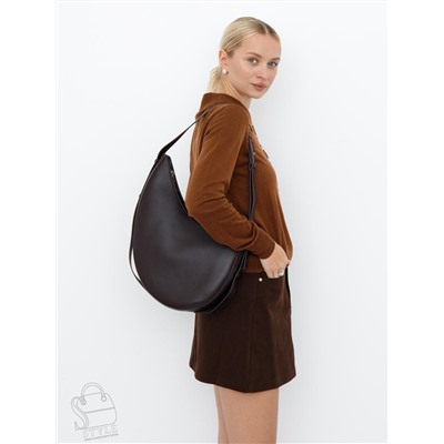 Сумка женская кожаная 1032M coffee Polina&Eiterou  в Новосибирске