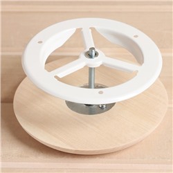 Вентиляционный клапан, липа, d=100 мм, металлическое основание, «Добропаровъ»