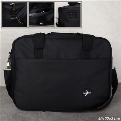 Сумка дорожная 40х22х31 см / BAG-65721/1 /уп 30/черная