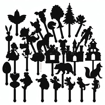 Игра настольная "ТеатрТеней" Театр на столе (5 сказок)