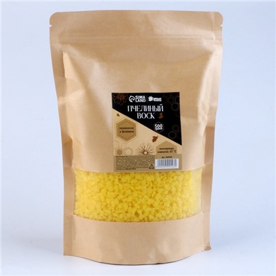 Воск для свечей пчелиный, жёлтый 500 г