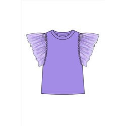 Фуфайка трикотажная для девочек (футболка) PLAYTODAY, 1122507