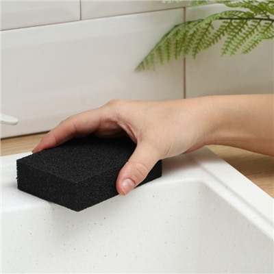 Губка чистящая «Чудо-губка», 10.5×7×2.5 см, усиленная