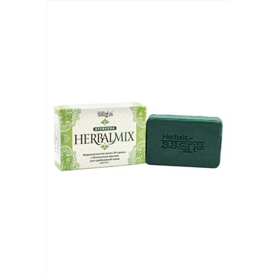 Aasha Herbals Мыло косметическое с кокосовым маслом Herbalmix, 75 г KRISTALLER, 1108199