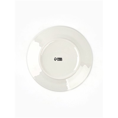 Тарелка плоская новогодняя «Снегири», d=20 см