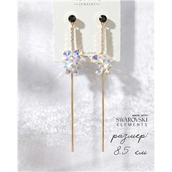 Серьги с кристаллами Swarovski