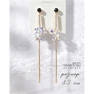 Серьги с кристаллами Swarovski