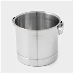 Ведро для льда из нержавеющей стали, 1,3 л, 14,5×12,5 см