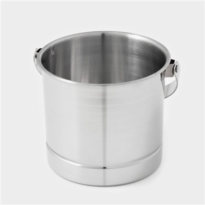 Ведро для льда из нержавеющей стали, 1,3 л, 14,5×12,5 см