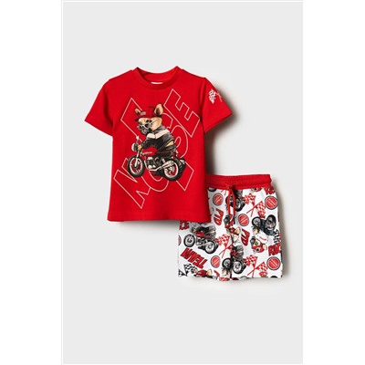 Комплект трикотажный для мальчиков: фуфайка (футболка), шорты PLAYTODAY, 1239875