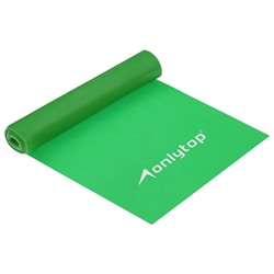 Эспандер ленточный для фитнеса ONLYTOP, 150×15×0.035 см, 5 кг, в тубе, цвет МИКС