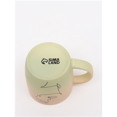 Кружка с градиентом керамическая «Нежность», 320 мл