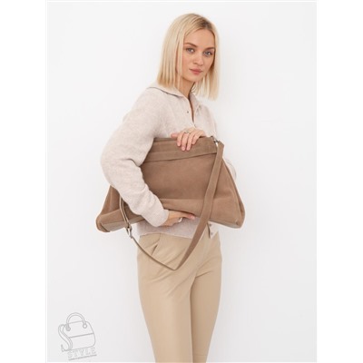 Сумка женская кожаная 6149Q sand Polina&Eiterou  в Новосибирске