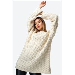 Женский джемпер оверсайз крупной вязки Happyfox