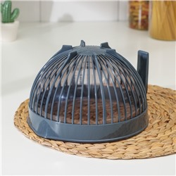 Ёмкость для миксера с крышкой FOLYlife, 3 л, 26.5×22×14 см, пластик, серая