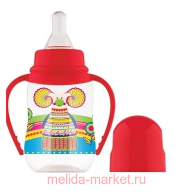Lubby Бутылочка с ручками Русские мотивы 125 мл 12013