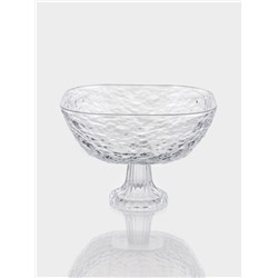 Фруктовница, 20.4×14 см, на ножке, стекло, прозрачная
