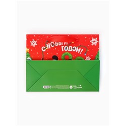 Пакет подарочный «С Новым годом!», MS 23×18×10 см