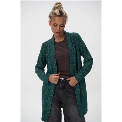 Кардиган Уютный вечер 2 (изумрудный)
