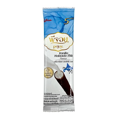 Бисквитные палочки с начинкой со вкусом ванильного молока с Хоккайдо Biscuit Stick Vanilla Hokkaido Milk Pejoy Glico, Таиланд, 8 г. Срок до 09.05.2025.Распродажа