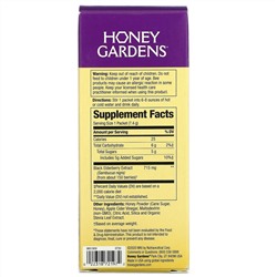 Honey Gardens, Elderberry Honey, Immune, 5 Packets, 0.26 oz ( 7.4 g) Each