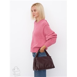 Сумка женская кожаная 0650CH wine red Polina&Eiterou