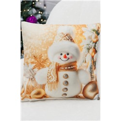 Наволочка декоративная новогодняя 2 шт рогожка