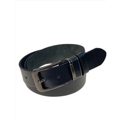 Ремень мужской из натуральной кожи, цвет черный
