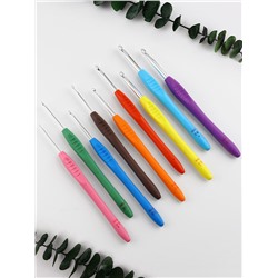 Набор крючков для вязания, d=2-6 мм, 16 см, 9 шт.