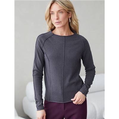 Джемпер тонкой вязки из хлопка с нейлоном