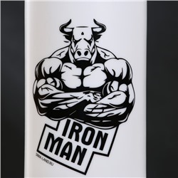 Бутылка для воды IRON MAN, 750 мл, белая